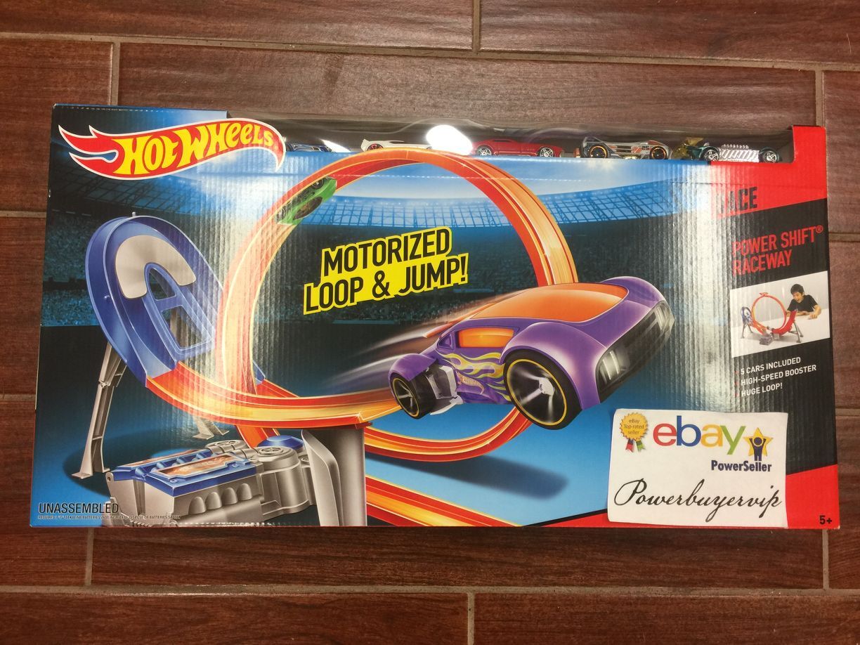 NEW Hot Wheels Power Shift Raceway Motorized Loop & Jump - Click Image to Close